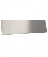 2" Height  x 96" Lg Stainless Wall Base 18 ga. T304 #4 Finish
