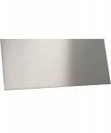 4" Height  x 96" Lg Stainless Wall Base 18 ga. T304 #4 Finish