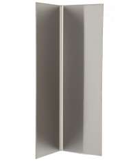 8" Height Stainless Wall Base Inside Corner 18 ga. T304 #4 Finish