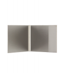 2" Height Stainless Wall Base Inside Corner 18 ga. T304 #4 Finish