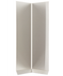 8" Height Stainless Cove Base Inside Corner w Toe 18 ga. T304 #4 Finish