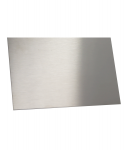 6" Height  x 96" Lg Stainless Wall Base 18 ga. T304 #4 Finish