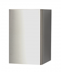 4-3/4"" Height Stainless Wall Base Outside Corner 18 ga. T304 #4 Finish