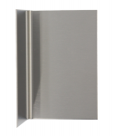 4-3/4" Height Stainless Wall Base Inside Corner 18 ga. T304 #4 Finish
