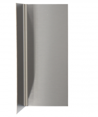 6" Height Stainless Wall Base Inside Corner 18 ga. T304 #4 Finish