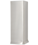 8" Height Stainless Cove Base Outside Corner w Toe 18 ga. T304 #4 Finish