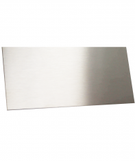 4-3/4" Height  x 96" Lg Stainless Wall Base 18 ga. T304 #4 Finish