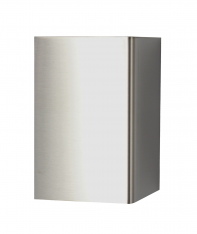 4" Height Stainless Wall Base Outside Corner 18 ga. T304 #4 Finish